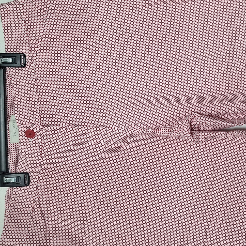 Talbots Capri Pants Red White Pattern - Picture 2 of 8